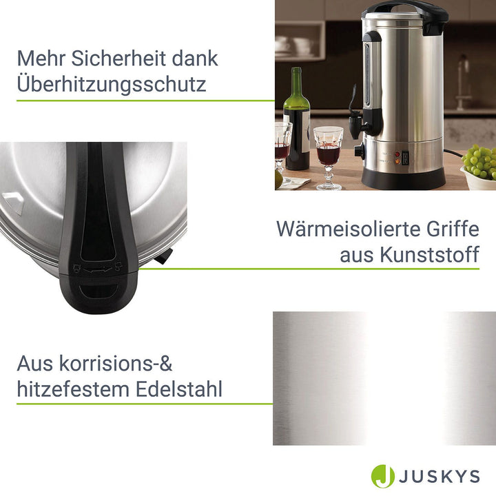 Glühwein kooktoestel Teramo 7l of 10l