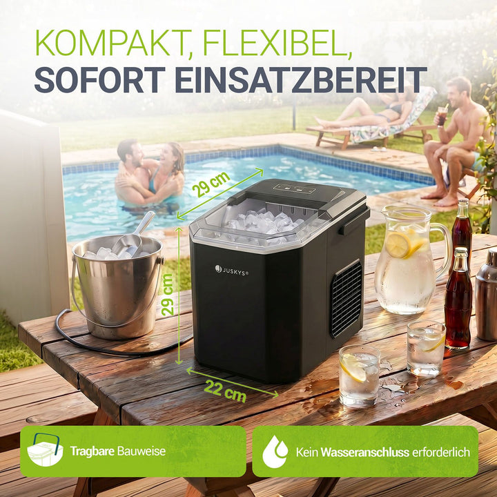 IJsblokjesmachine IceOracle – zelfreinigend, 12 kg ijs per dag