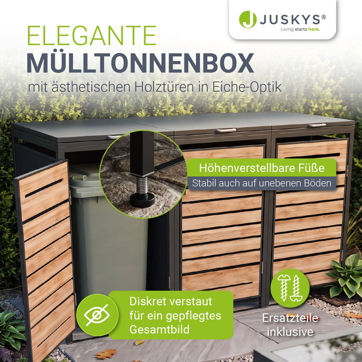 Containerombouw Arel – voor 2, 3 of 4 containers, afsluitbaar