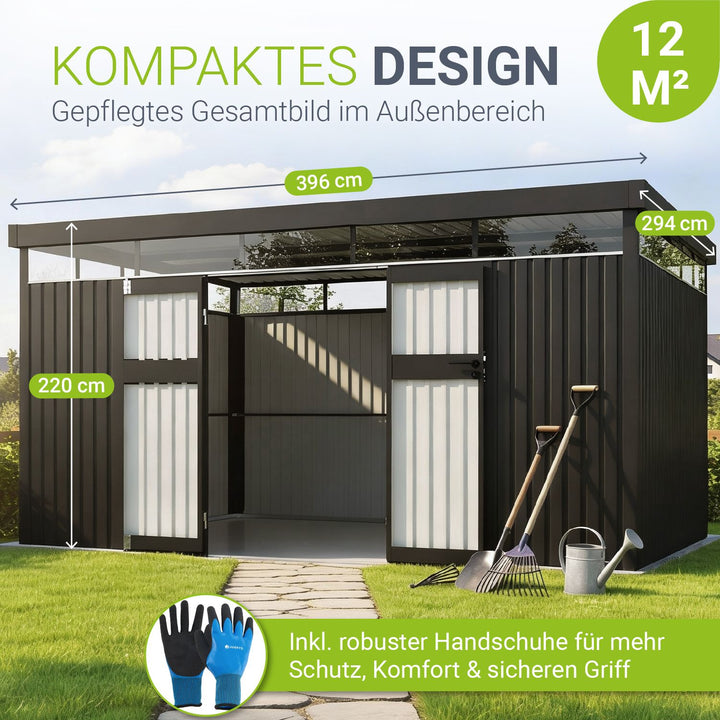 Metalen gereedschapsschuur Luzern