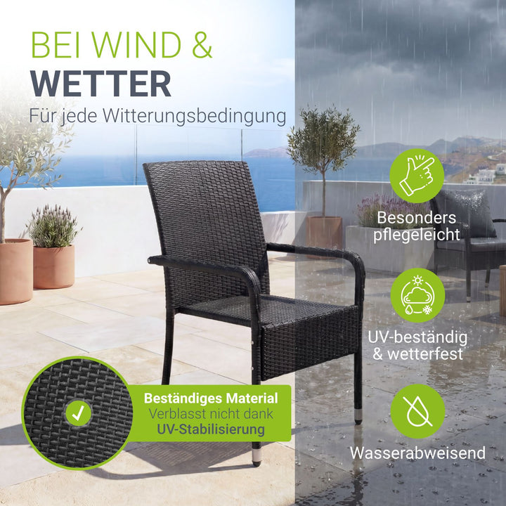 Polyrattan tuinstoelen Yoro
