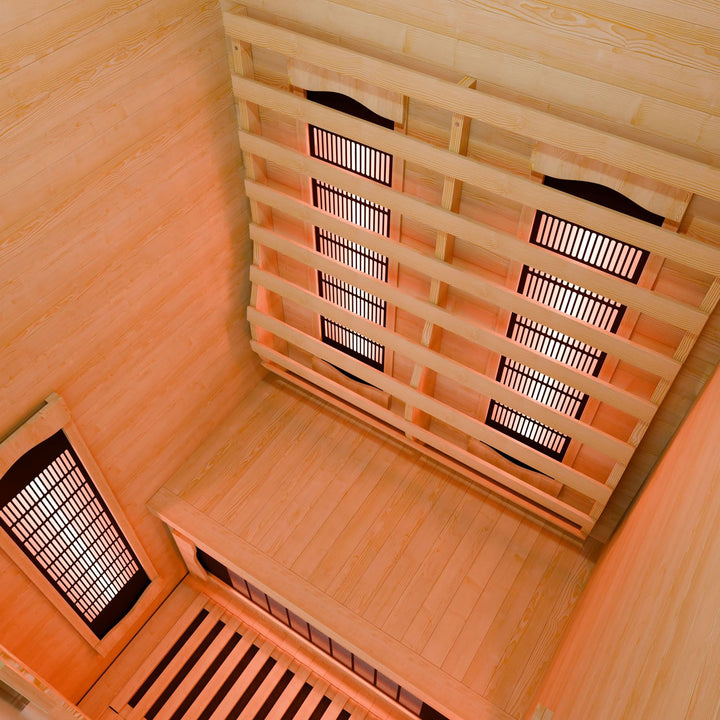 Infraroodcabine Nyborg S90V – hemlockhout, volspectrum en hifi