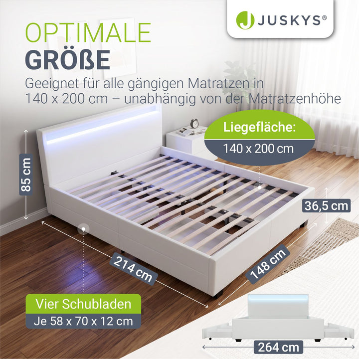 Gestoffeerd bed Lyon