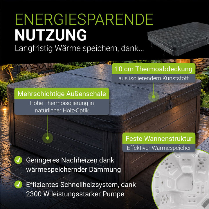 Buitenspa Oasis Max – 5 personen, 34 massagejets en LED-verlichting