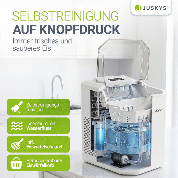 IJsblokjesmachine IceOracle – zelfreinigend, 12 kg ijs per dag