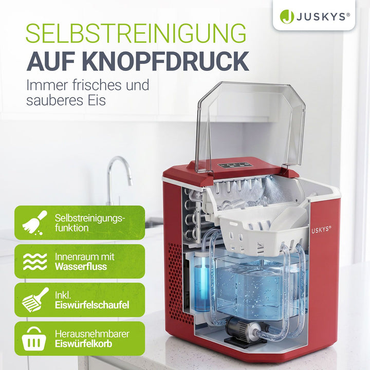 IJsblokjesmachine IceOracle – zelfreinigend, 12 kg ijs per dag
