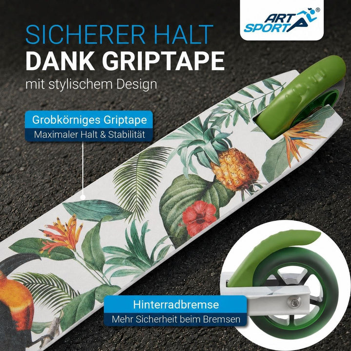 Stuntstep Red Smoke – 360° stuur, 100 mm wielen, vanaf 6 jaar