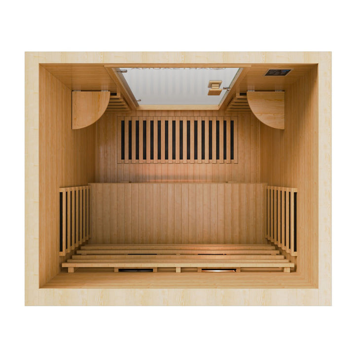 Infraroodcabine Oslo – triplex verwarmingssysteem, hemlockhout