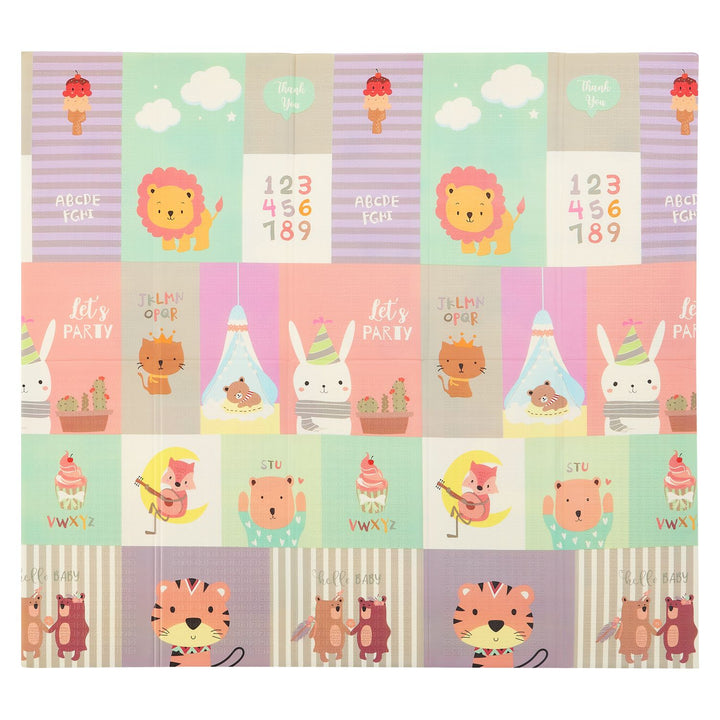 Speelmat 180 x 200 cm met diverse diermotieven