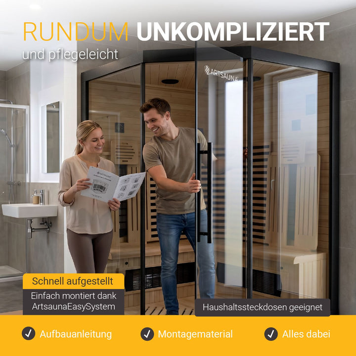 Infraroodcabine Malmö 140 - zwart