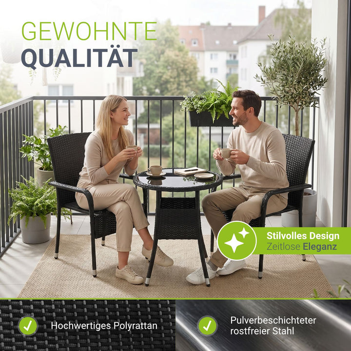 Polyrattan tuinstoelen Yoro