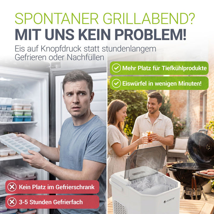 IJsblokjesmachine IceOracle – zelfreinigend, 12 kg ijs per dag