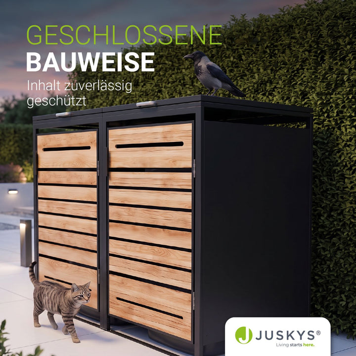 Containerombouw Arel – voor 2, 3 of 4 containers, afsluitbaar