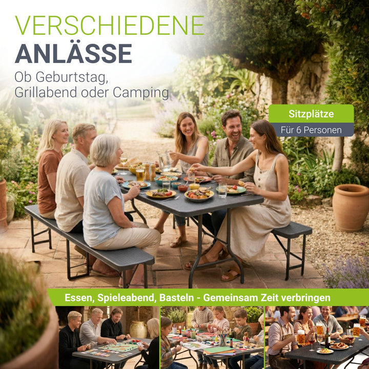 Biertentenset Amberg 180 cm