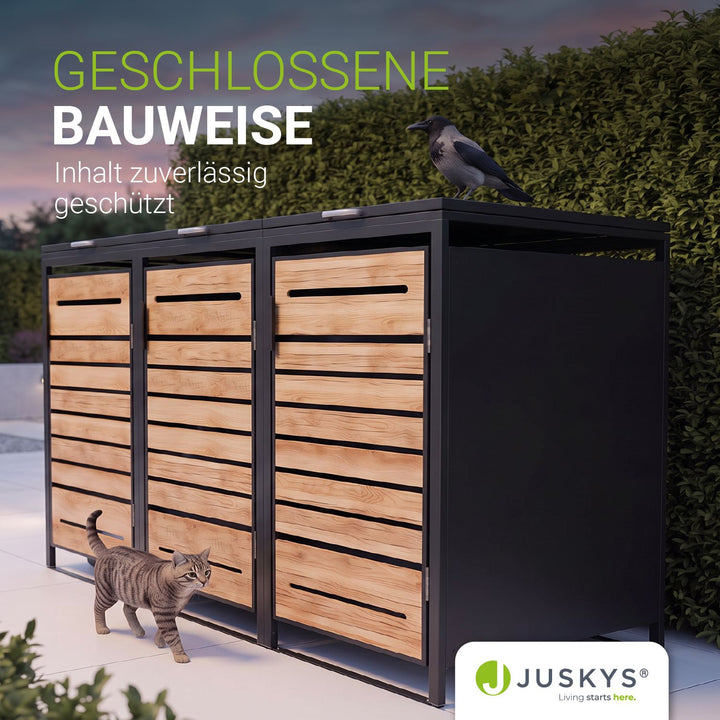 Containerombouw Arel – voor 2, 3 of 4 containers, afsluitbaar