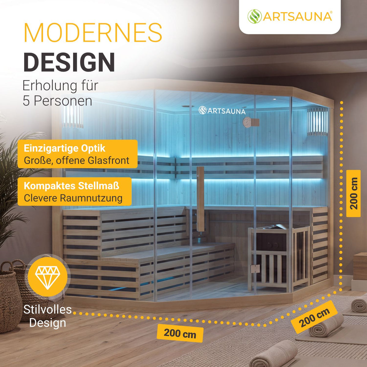 Indoor sauna Espoo 200 Premium