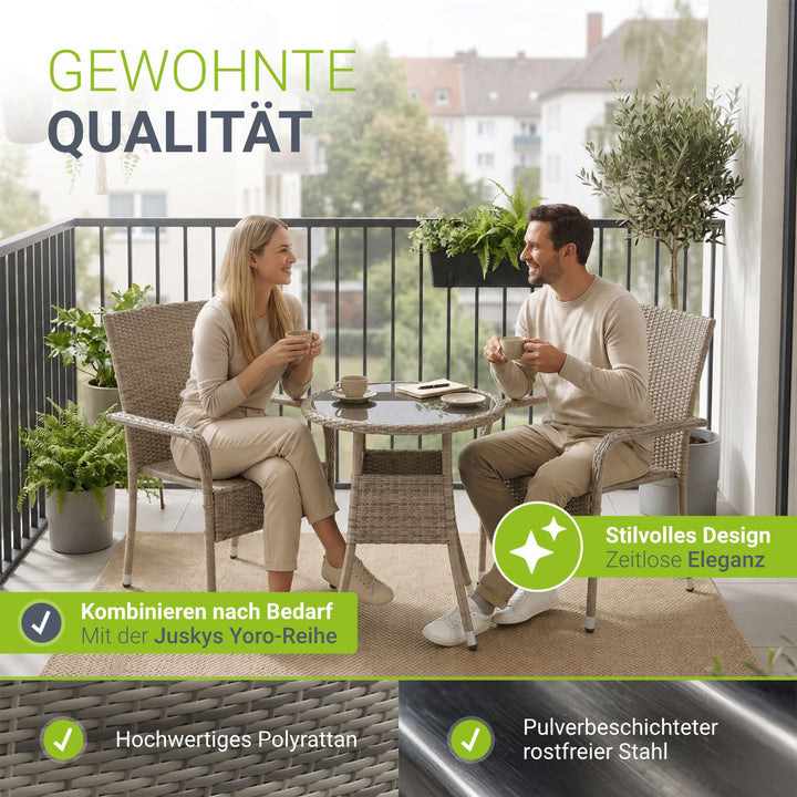 Polyrattan tuinstoelen Yoro