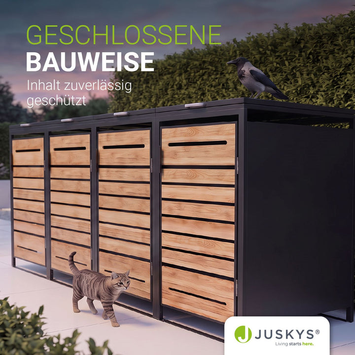 Containerombouw Arel – voor 2, 3 of 4 containers, afsluitbaar